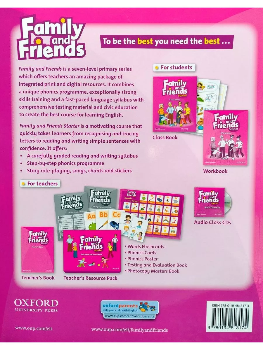 Family & Friends Starter Class Book учебник первое издание Oxford  University Press 12030053 купить за 2 359 ₽ в интернет-магазине Wildberries