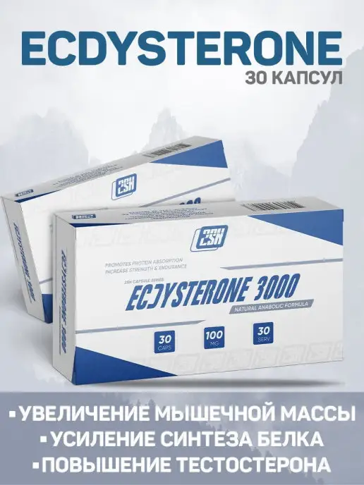 2SN Бустер тестостерона Ecdysterone 100мг, 30 шт, 30 шт