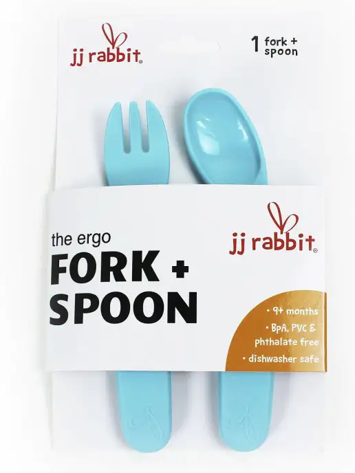 jjrabbit Набор для кормления ergoFORK, голубой, фото 2