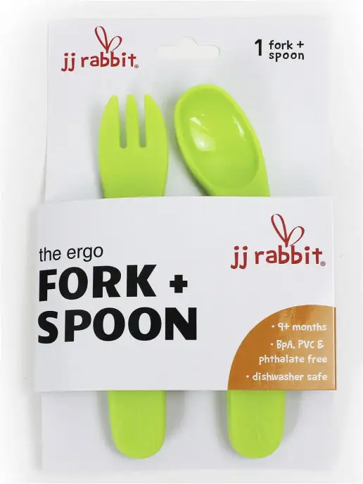 jjrabbit Набор для кормления ergoFORK, зеленый, фото 3