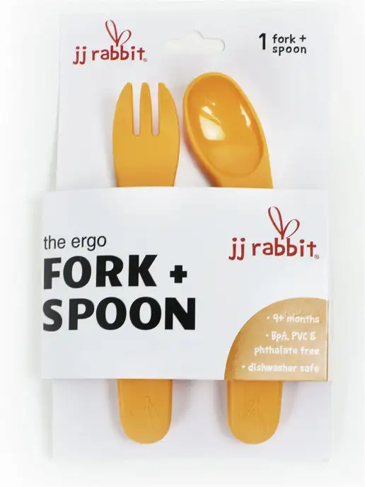 jjrabbit Набор для кормления ergoFORK, оранжевый, фото 3
