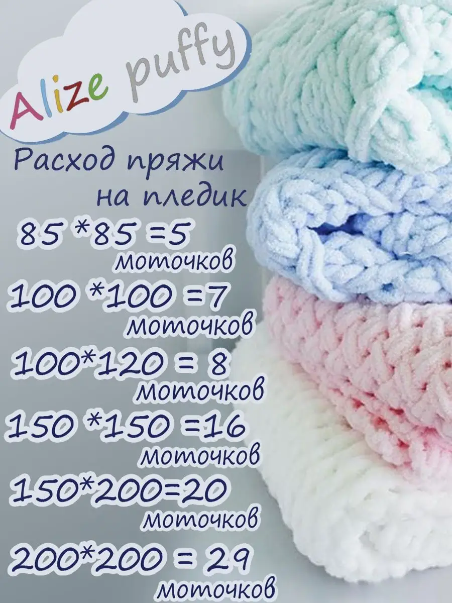 Alize PUFFY Пряжа Alize puffy 15 5 шт х 100 гр.