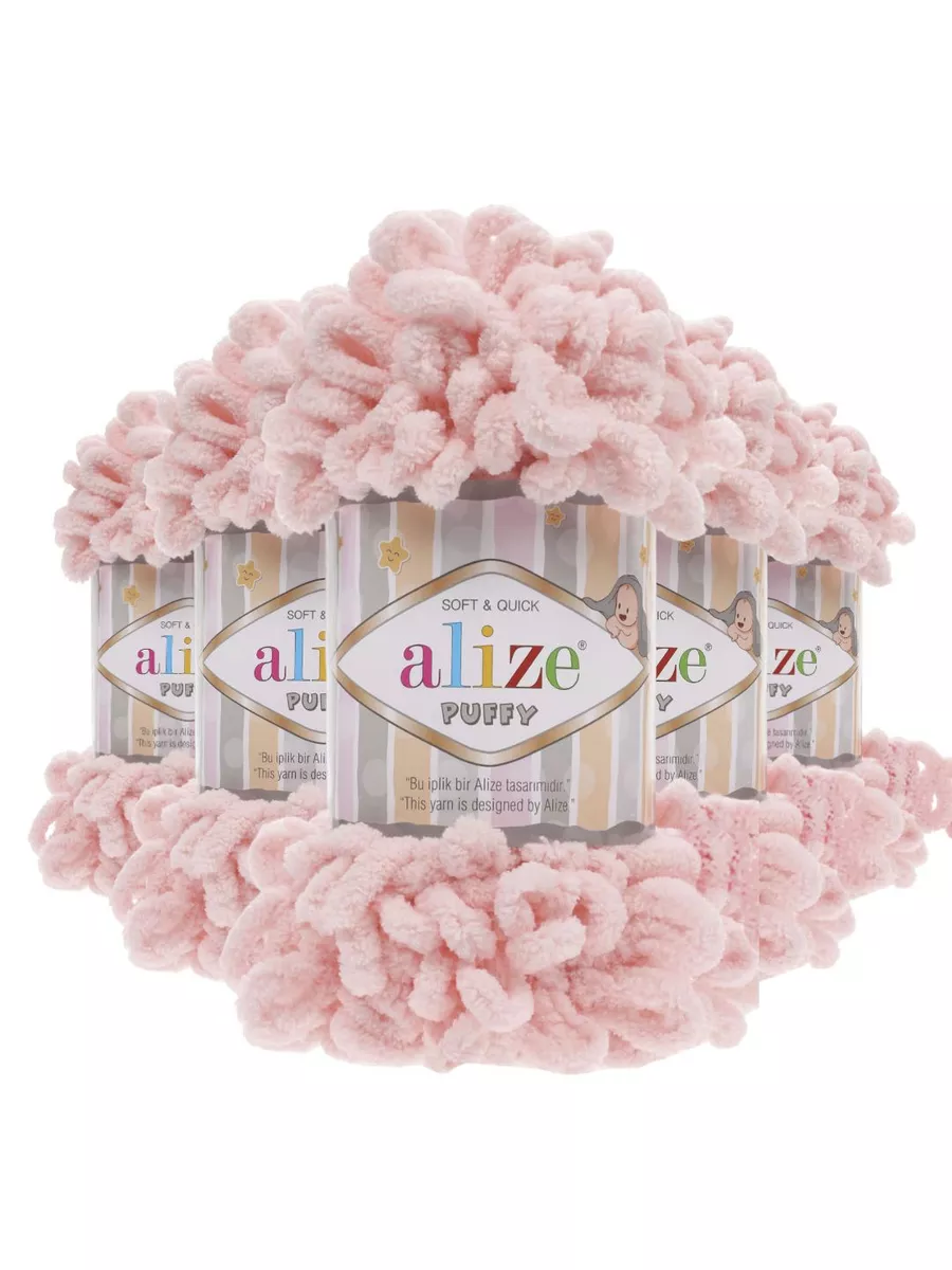 Пряжа puffy 340 5 шт Alize PUFFY 12059509 купить за 896 ₽ в  интернет-магазине Wildberries