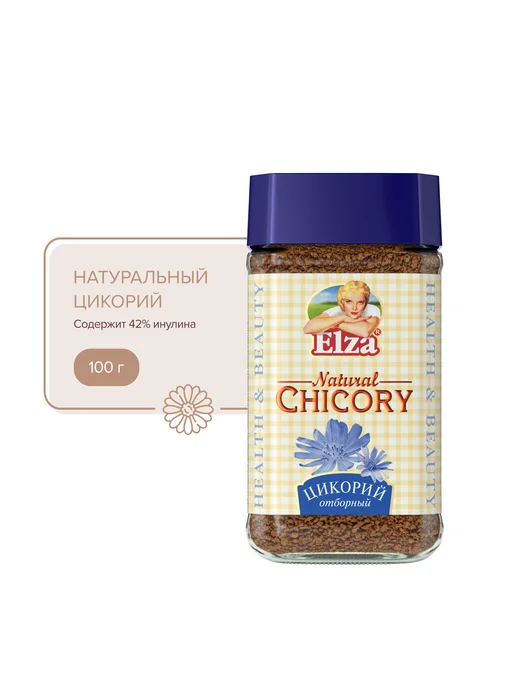 ELZA Natural Chicory гранулированный цикорий, 100 г, 100 г
