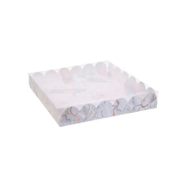 Коробка подарочная с PVCкрышкой Love 35х35х6 см