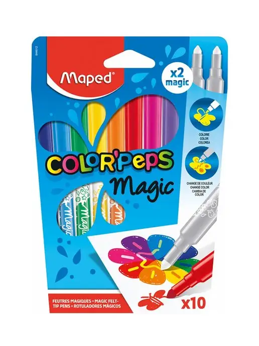 MAPED Фломастеры меняющие свой цвет COLOR'PEPS MAGIC 10 цветов, 10 цв., фото 3