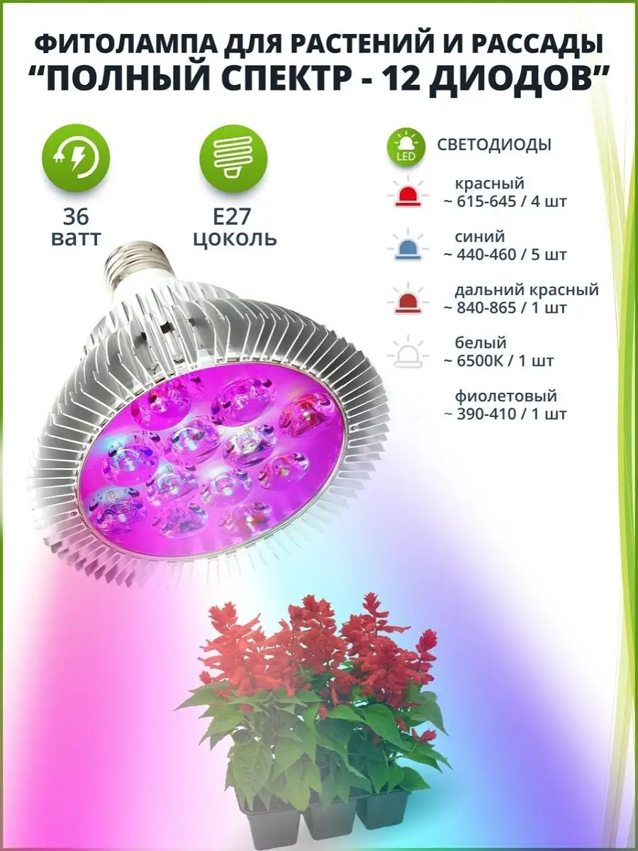 Лампы для рассады