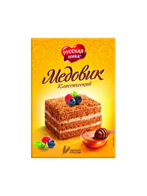 РУССКАЯ НИВА Торт медовик песочный классический 340г, 340 г, фото 7