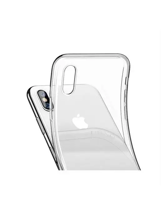 Mobileplus Чехол на iPhone X XS накладка силиконовая прозрачная, прозрачный, фото 2