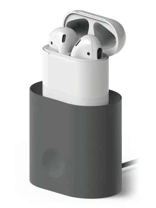 Elago Стенд для AirPods Charging station, серый