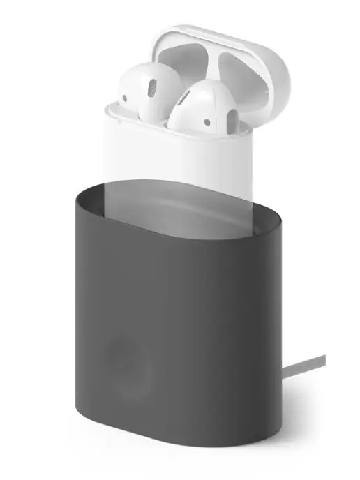 Elago Стенд для AirPods Charging station, серый, фото 2