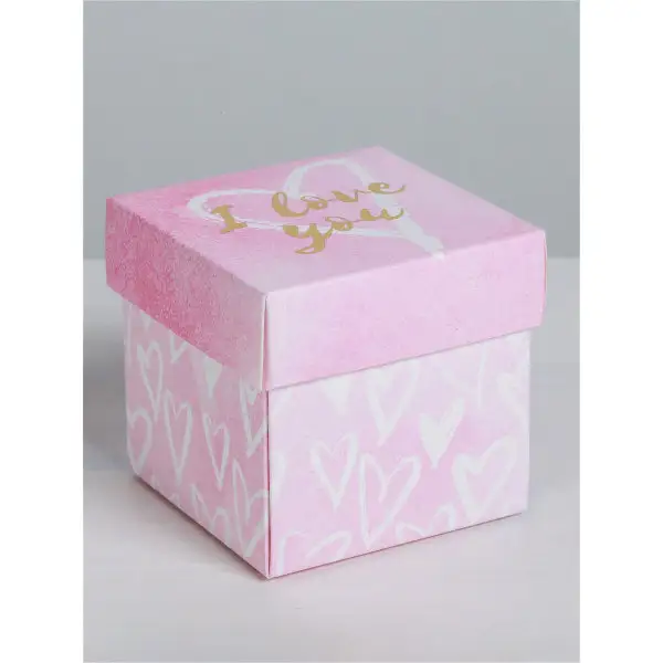 Упаковка на день рождения Бонбоньерка 6.5х6.5х6.5 см