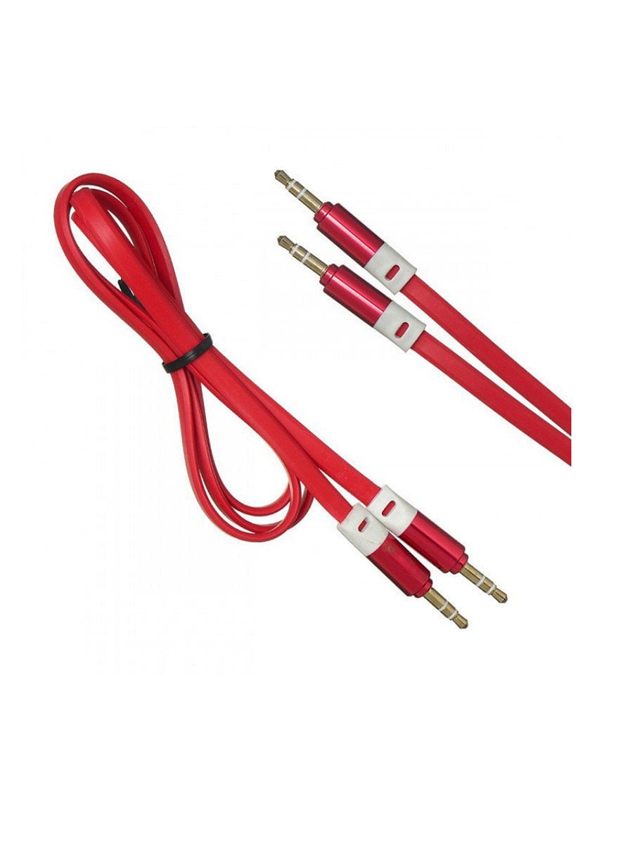 Аудиокабель aux. Aux 3.5 Audio Cable f/f Original "YS-a03" 1000mm. Шнур аукс красный. Соединительного кабеля Jack 3.5. Аудиокабель для телефона.