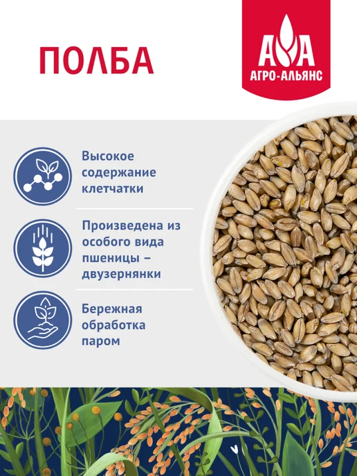 Агро-Альянс Полба цельная 500г, 500 г, фото 3