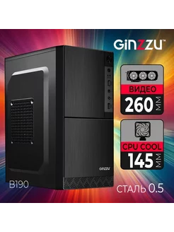 Корпус ПК B190 черный Ginzzu 12168520 купить за 1 162 ₽ в интернет-магазине Wildberries