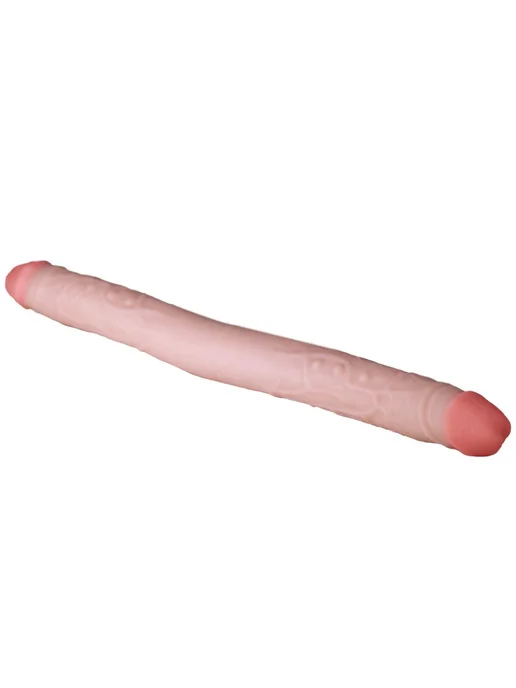 LOVETOY (А-Полимер) Двусторонний фаллоимитатор из киберкожи - 47,7 см, бежевый, фото 3