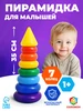 Пирамидка Для малышей Развивающая игра с кольцами Мишка МИКС Соломон 12170947 купить за 301 ₽ в интернет‑магазине Wildberries