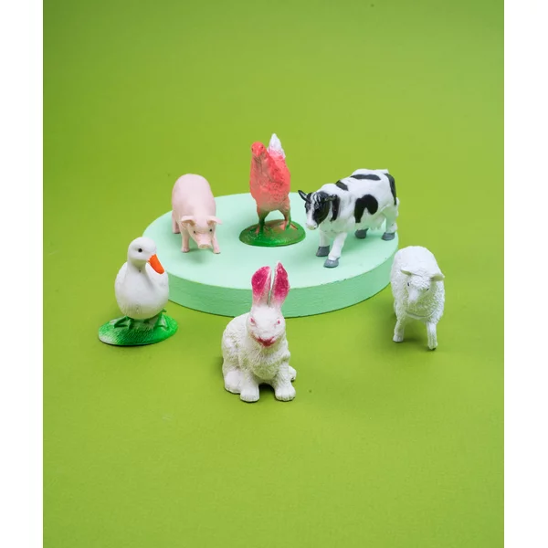 Фигурки животных ферма набор для детей, 6 фигурок