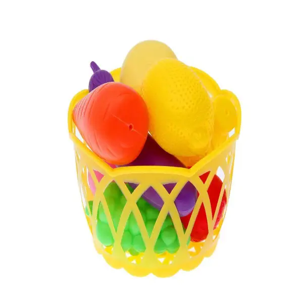 Набор продуктов Фрукты и овощи в корзине, 8 предм, цвет МИКС