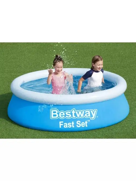 Bestway Бассейн детский надувной круглый водный 183х51 см, 183x51 см, фото 3