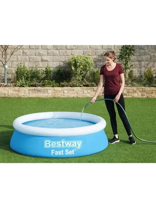 Bestway Бассейн детский надувной круглый водный 183х51 см, 183x51 см, фото 6