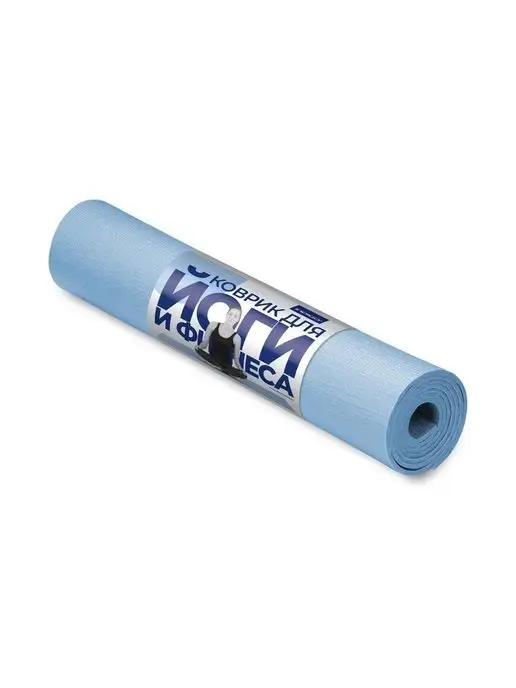 INDIGO Sport Коврик для йоги и фитнеса PVC, голубой, фото 4