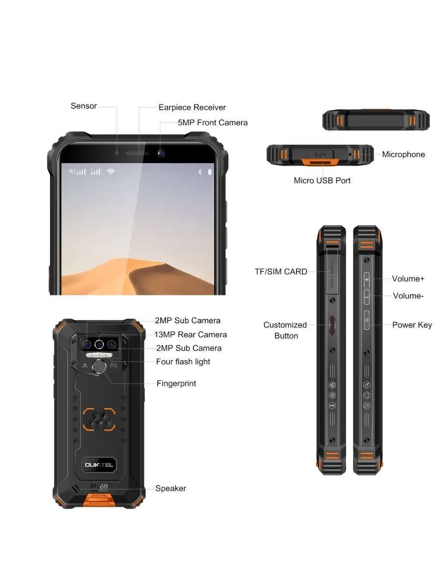 Oukitel WP5 Orange Oukitel 12197284 купить в интернет-магазине Wildberries