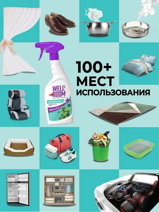 Wellroom Универсальный нейтрализатор запаха с ароматом мяты, вариант, фото 3