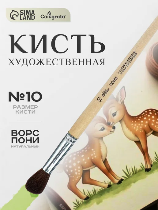 Calligrata Кисть для рисования большая круглая, вариант