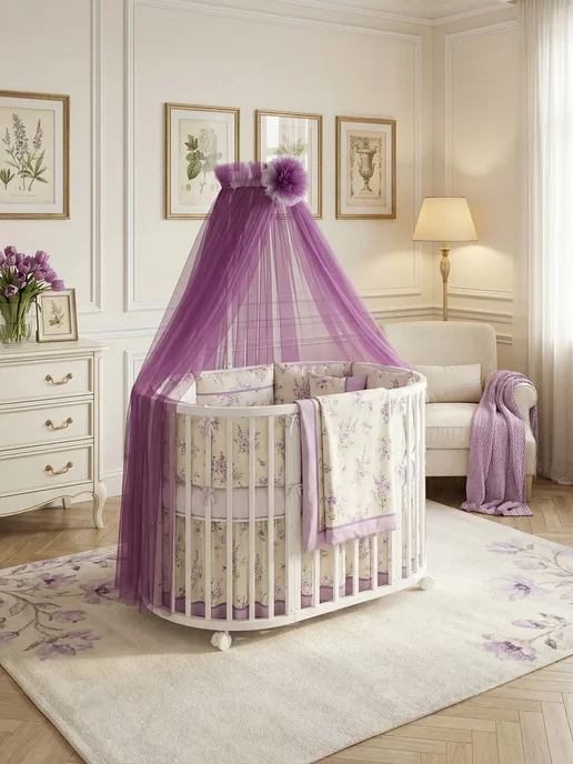 PATRINO textile design Балдахин на кроватку, черный, фото 3