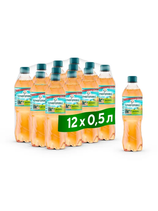 Черноголовка Лимонад "Дюшес" газированный, 2 л х 6 шт, 0,5 л, 12 шт, фото 2