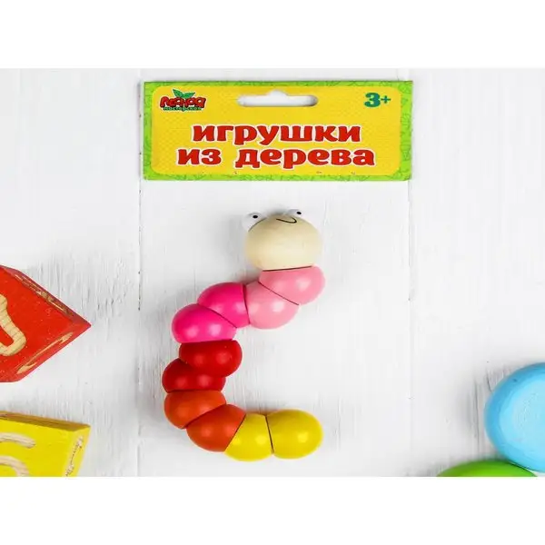 Головоломка детская, развивающая "Гусеница"