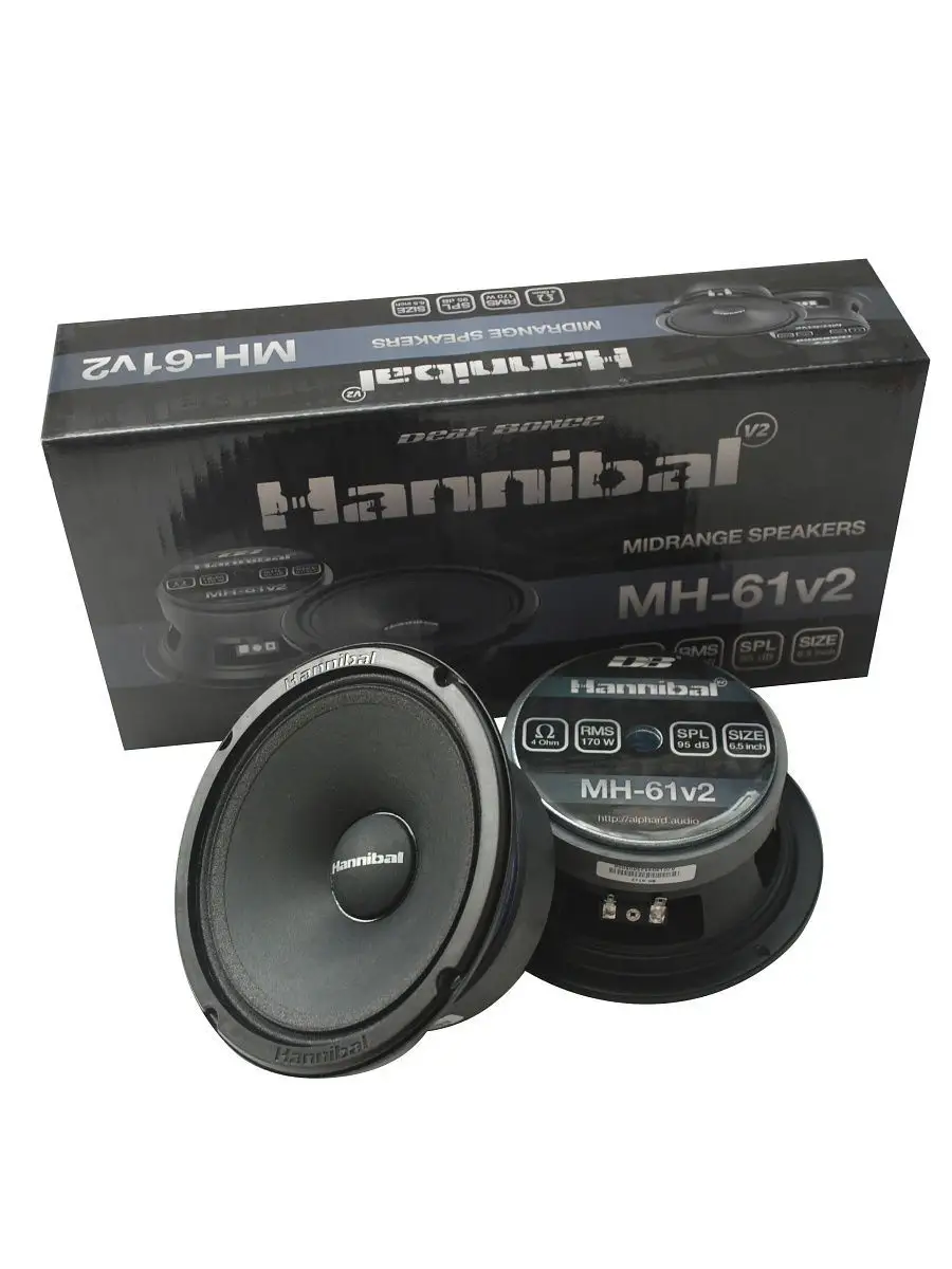 Колонки автомобильные Hannibal MH-61 V2 DEAF BONCE 12237736 купить в  интернет-магазине Wildberries