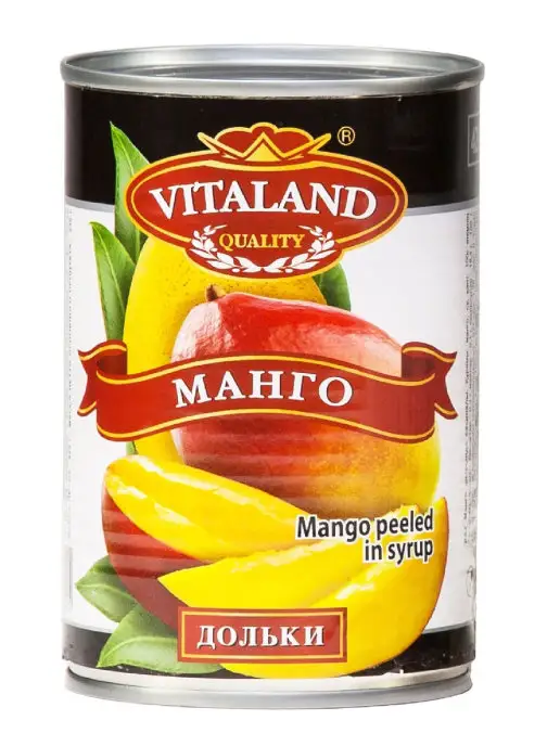 Vitaland Манго консервированное, 425мл, 425 мл