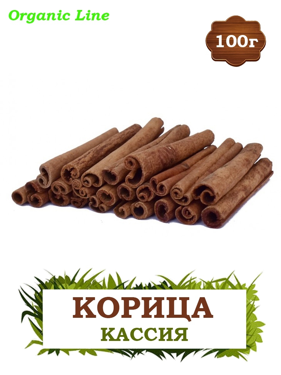 Корица палочки кассия сушеная 100гр ORGANIC LINE 12240937 купить за 209 ₽ в  интернет-магазине Wildberries