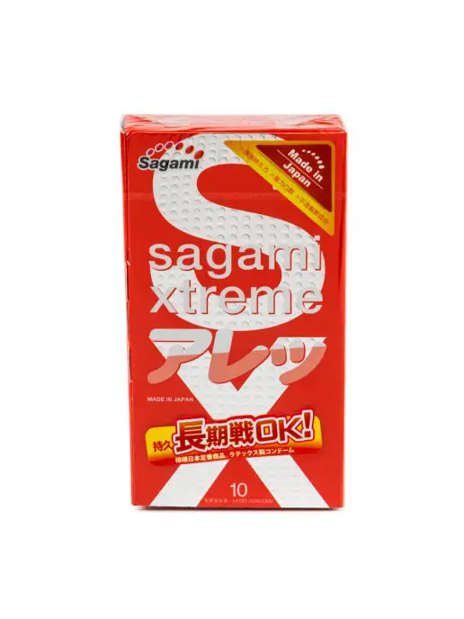 Sagami Утолщенные презервативы Xtreme Feel Long с точками - 10 шт, 10 шт, фото 2