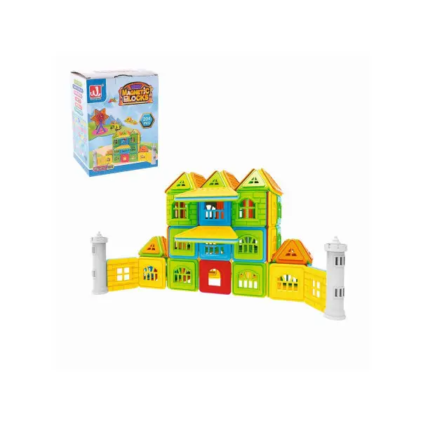 Конструктор магнитный "Замок", 204 детали/Детский/набор