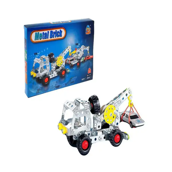 Конструктор металлический "Эвакуатор", 144 детали.