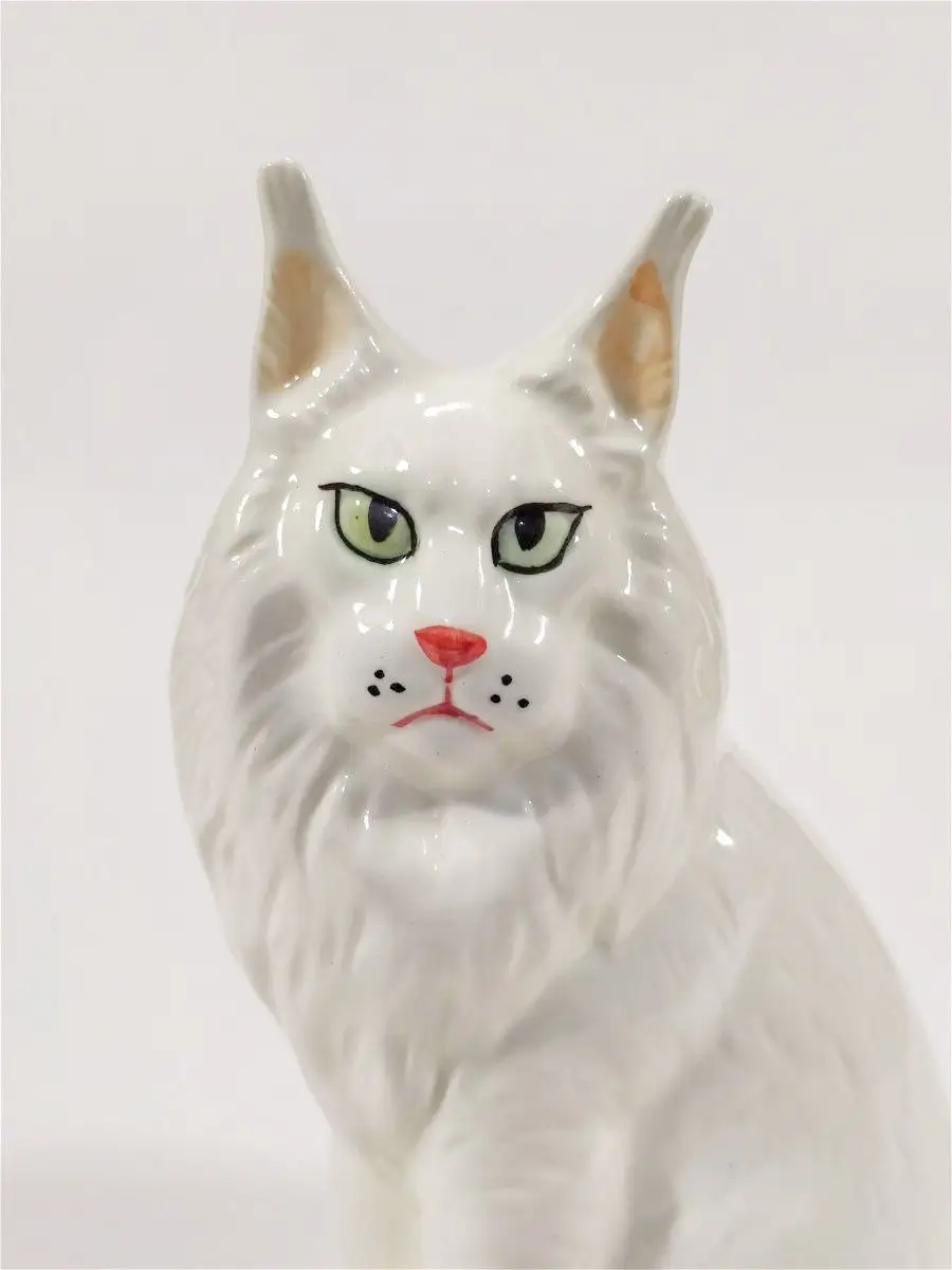 Фарфоровая фигурка мейн куна, статуэтка кота Ceramic Fauna 12256358 купить  за 1 402 ₽ в интернет-магазине Wildberries