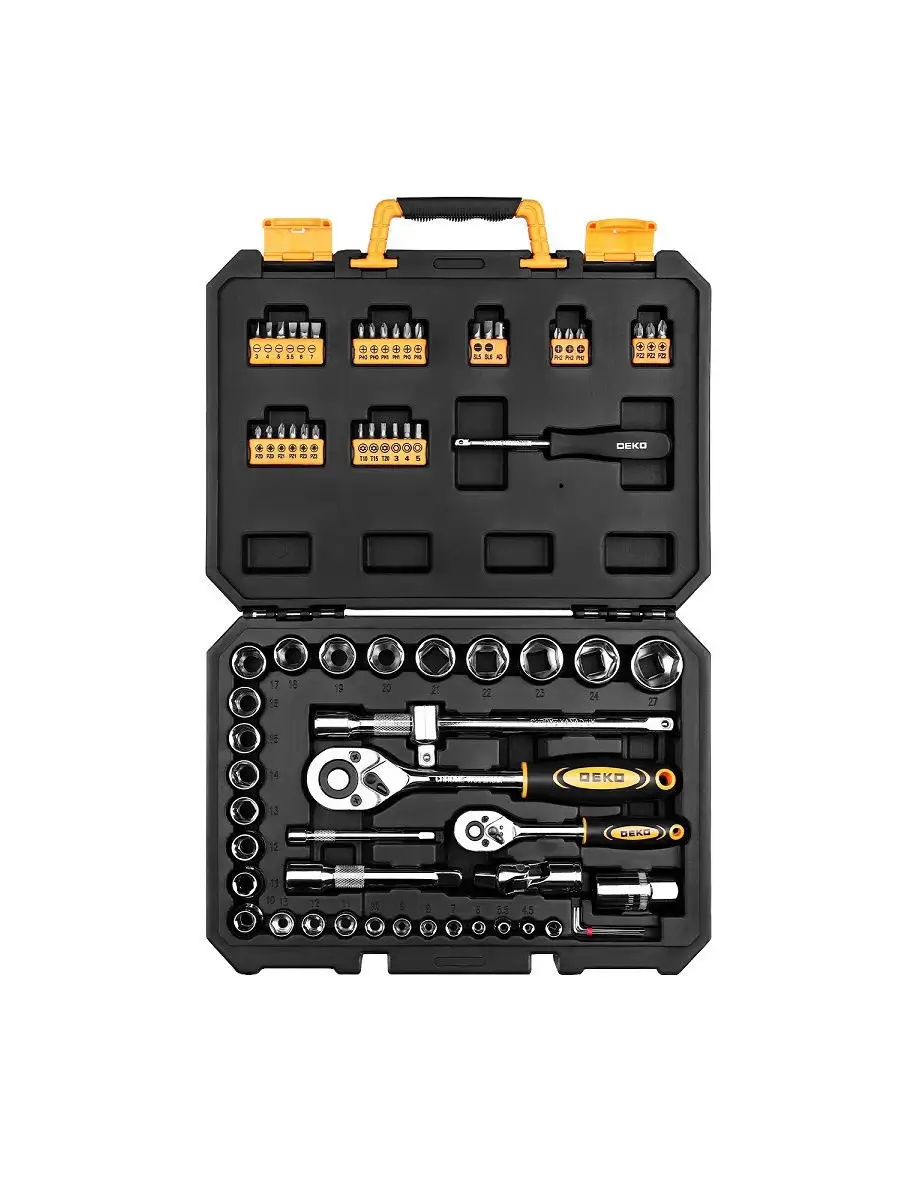 Набор инструментов для автомобиля DKMT72 в чемодане (72 предмета), 065-0734  DEKO 12266933 купить в интернет-магазине Wildberries
