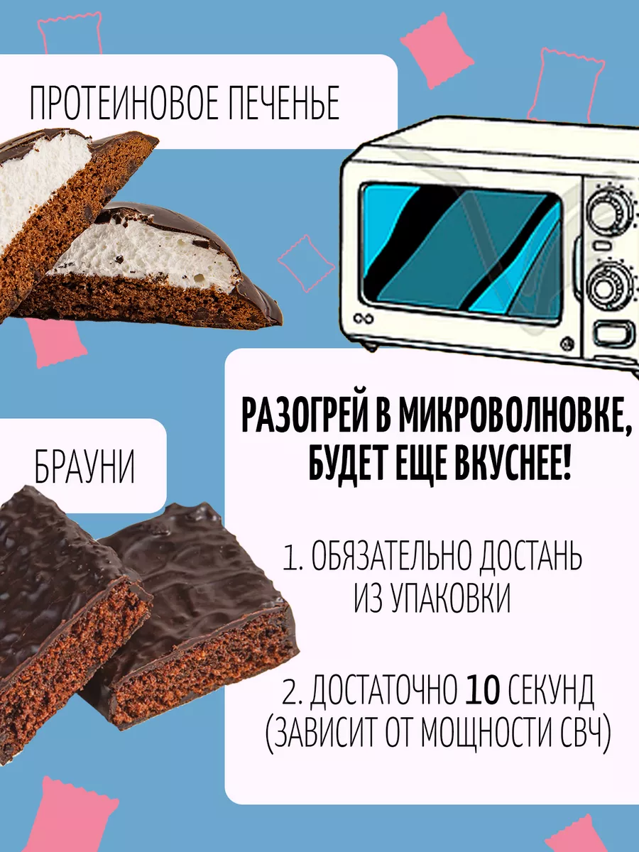 Протеиновое печенье без сахара белковое кокос 50 г 9 шт Ёбатон 12274039  купить за 796 ₽ в интернет-магазине Wildberries