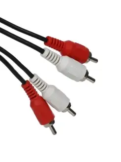 2 RCA на 2RCA av кабель 1.5м тюльпан провод медь Vcom 12283865 купить за 219 ₽ в интернет-магазине Wildberries