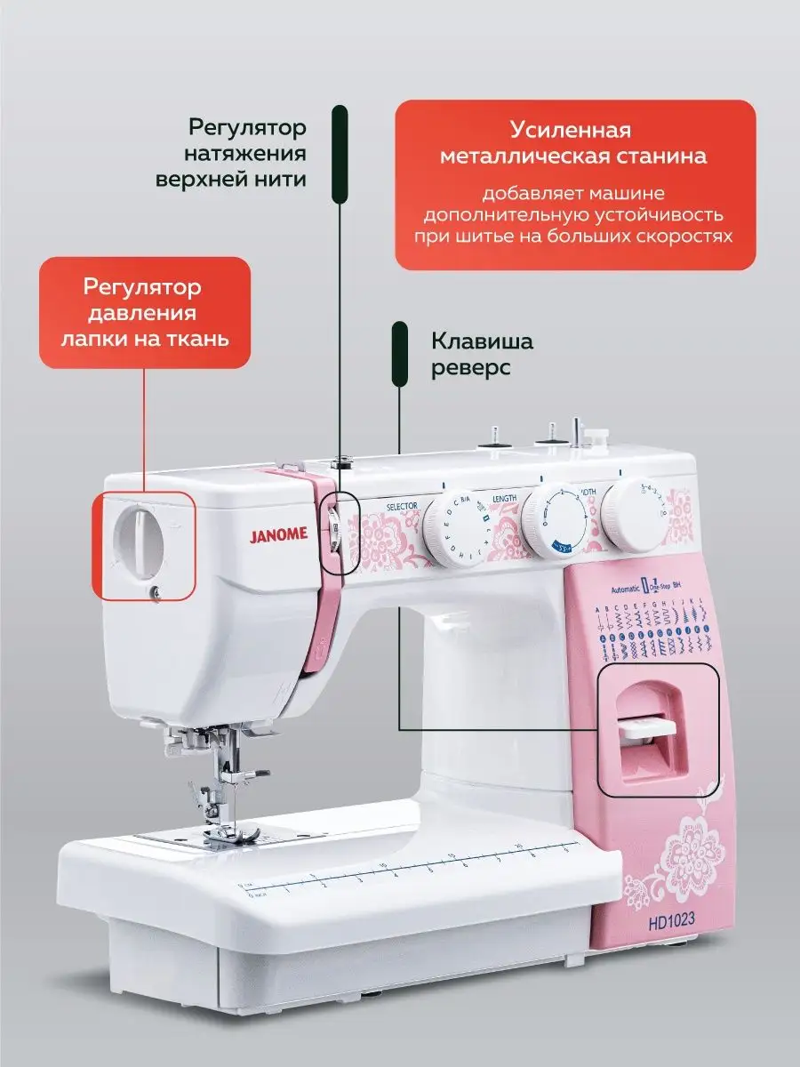 Швейная машина HD 1023 Janome 12309391 купить за 23 353 ₽ в  интернет-магазине Wildberries