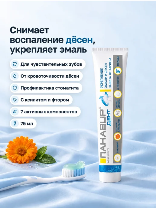 ПАНАВИР Дент профессиональная паста для укрепления эмали и десен, вариант