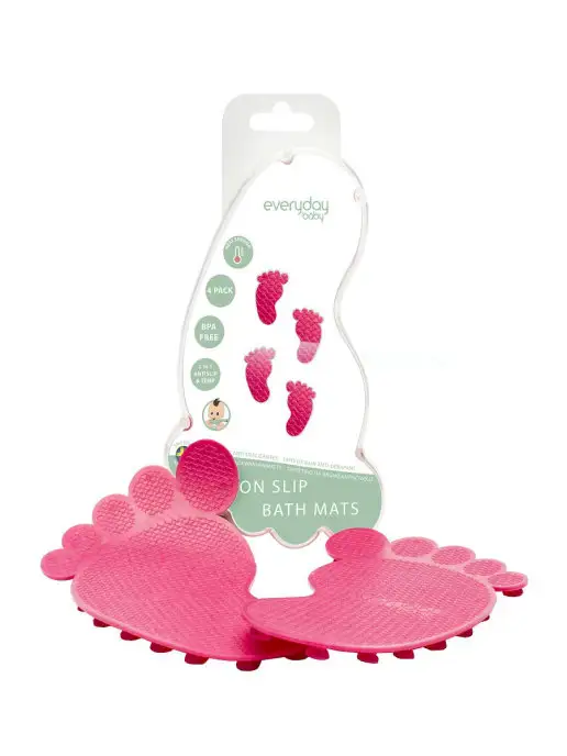 Everyday Baby Мини коврики в ванную противоскользящие, розовый, фото 7