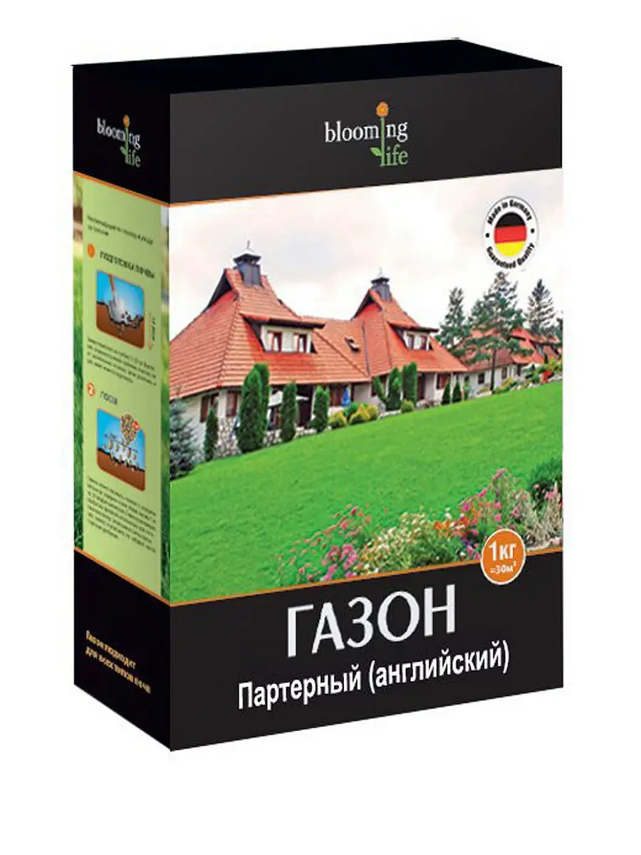 Газонная трава Партерный 1 кг Blooming Life 12355293 купить в  интернет-магазине Wildberries