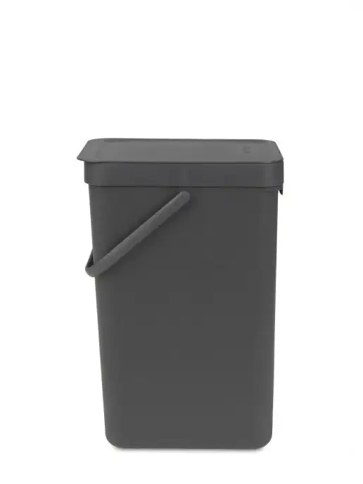 Brabantia Ведро мусорное Sort&Go встраиваемое серый 16л 109966, 16 л