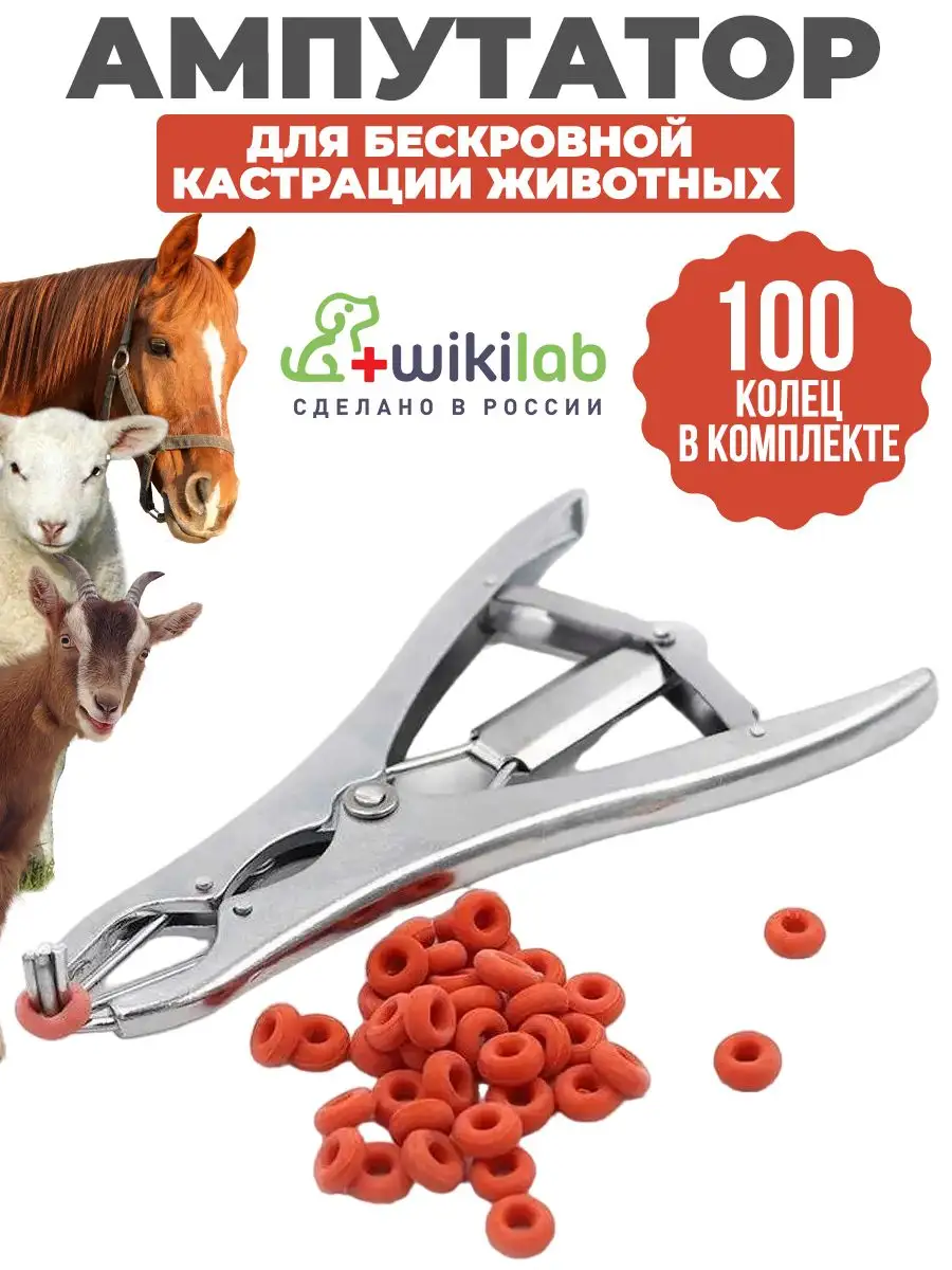 Ампутатор эластратор для резиновых колец, для кастрации wikiLAB 12398910  купить за 1 119 ₽ в интернет-магазине Wildberries