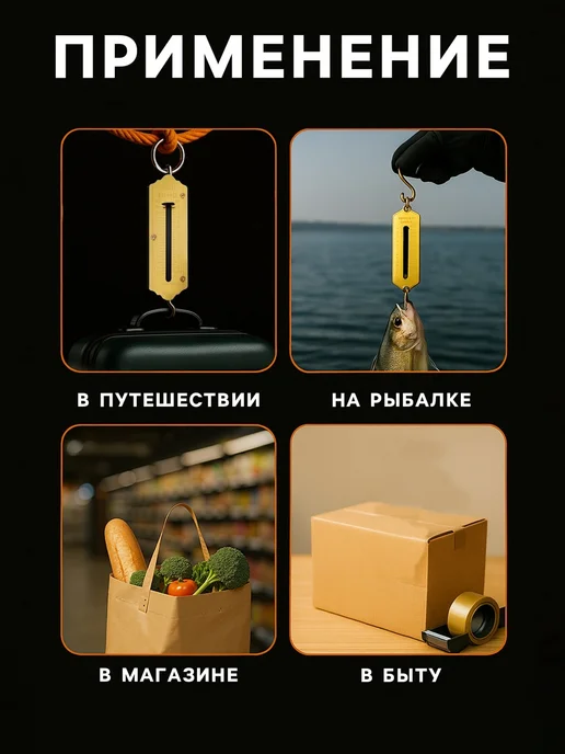 Luazon Home Безмен электронный ручные весы, черный, фото 2