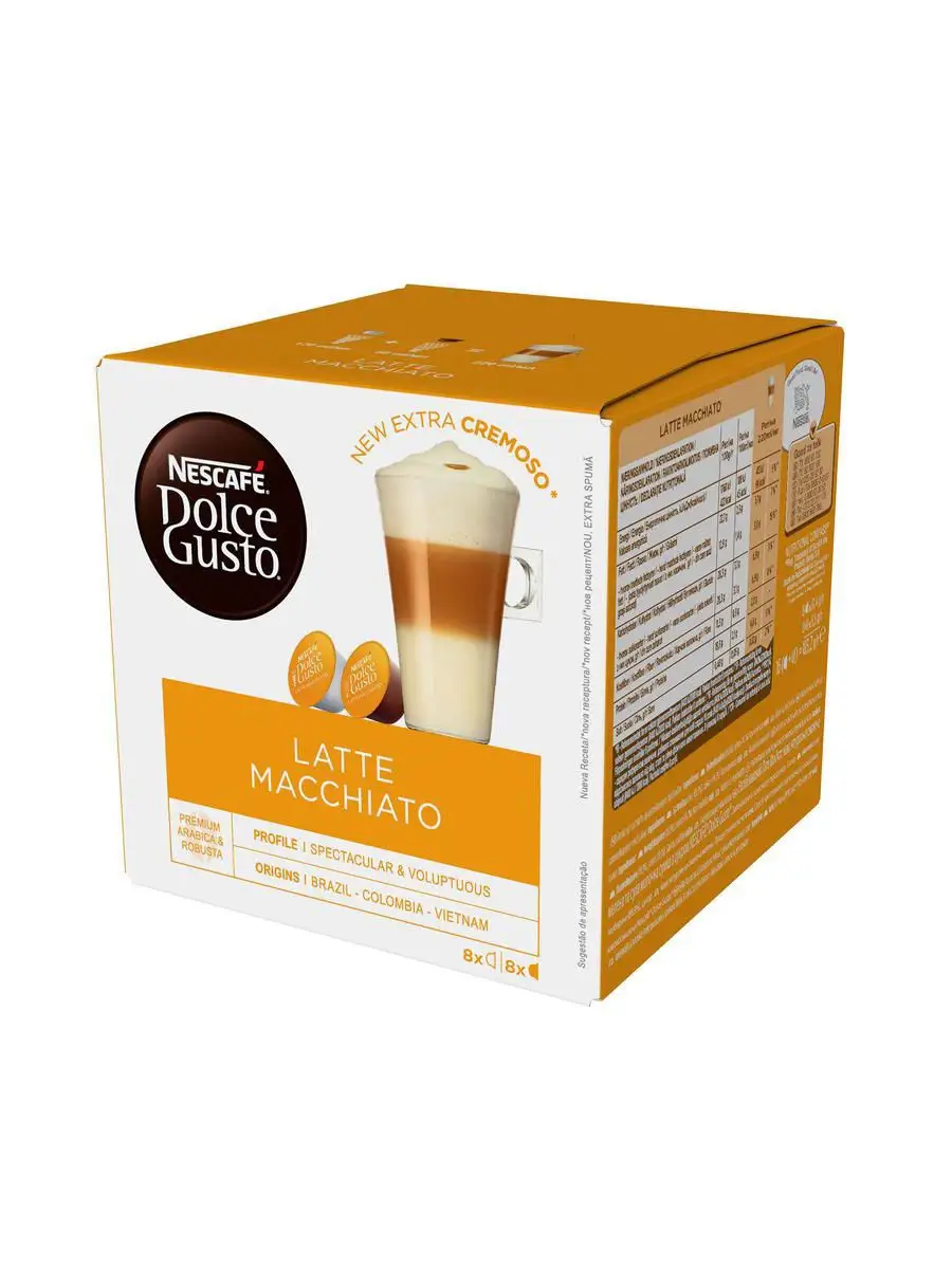 Dolce Gusto Латте Макиато, кофе в капсулах, 48 капсул Nescafe Dolce Gusto  12435655 купить в интернет-магазине Wildberries